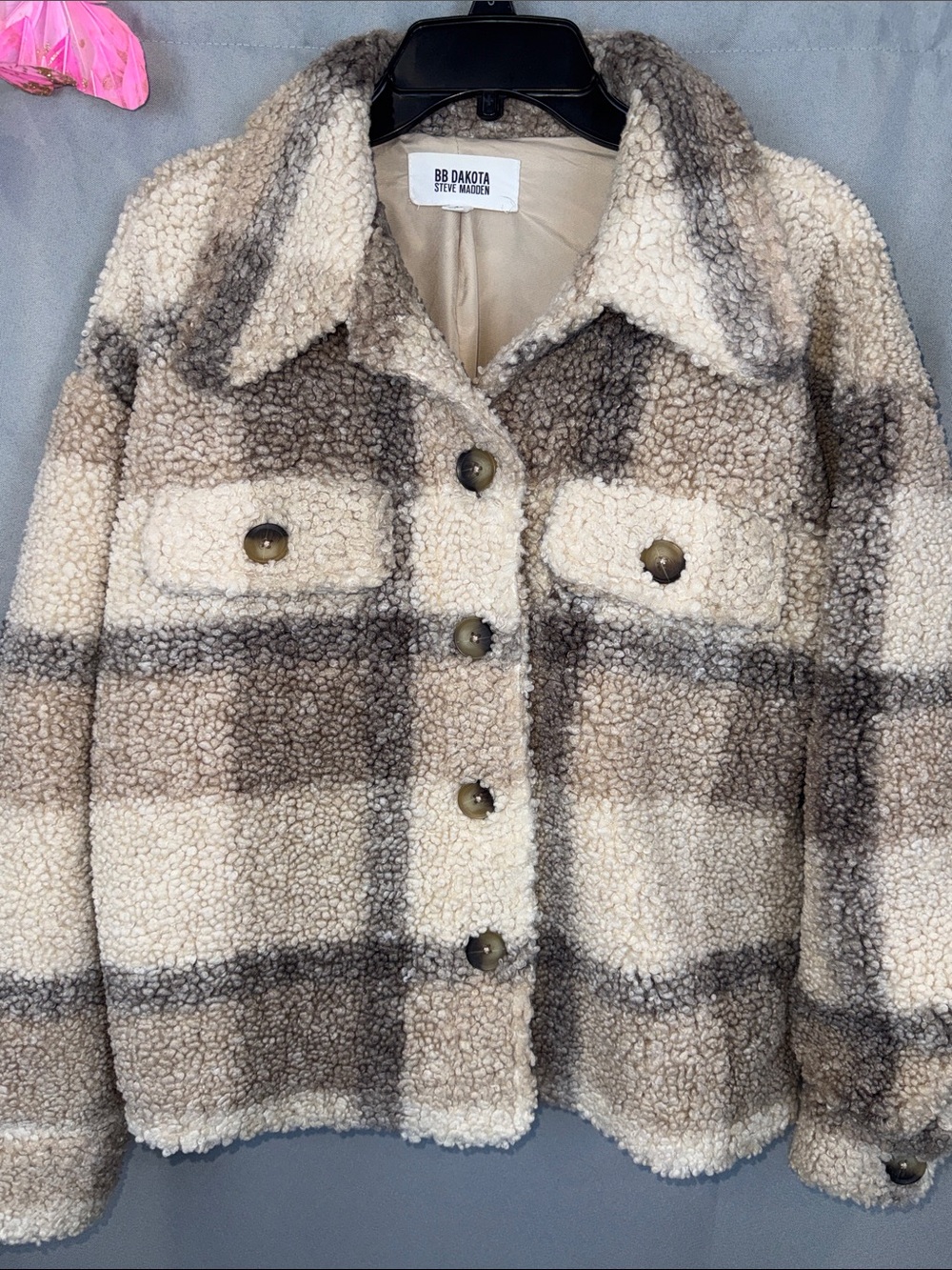 Steve Madden Plaid to See You Jacket by BB Dakota